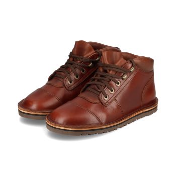 African Ranger Barefoot Boot - Walnut Veg Tan - Jim Green