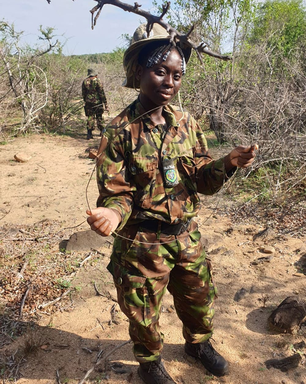 Black Mambas on fence patrol